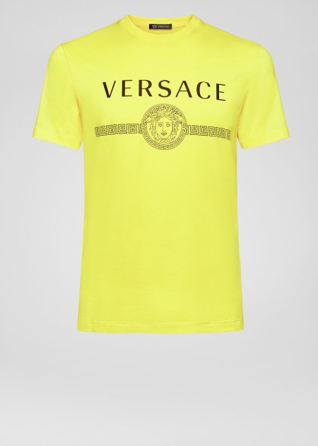 Tricouri Versace Sustainable Logo Slim Fit Barbati | YGZURAN-56